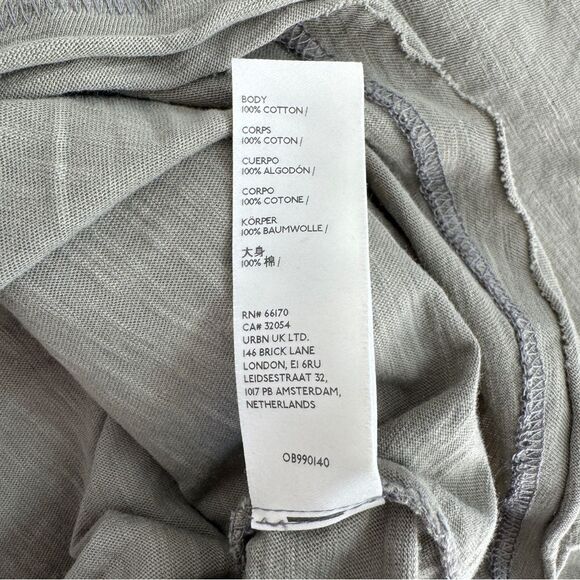 Free People Washed Army Green Arden Tee Size Medium NWOT - Picture 6 of 6